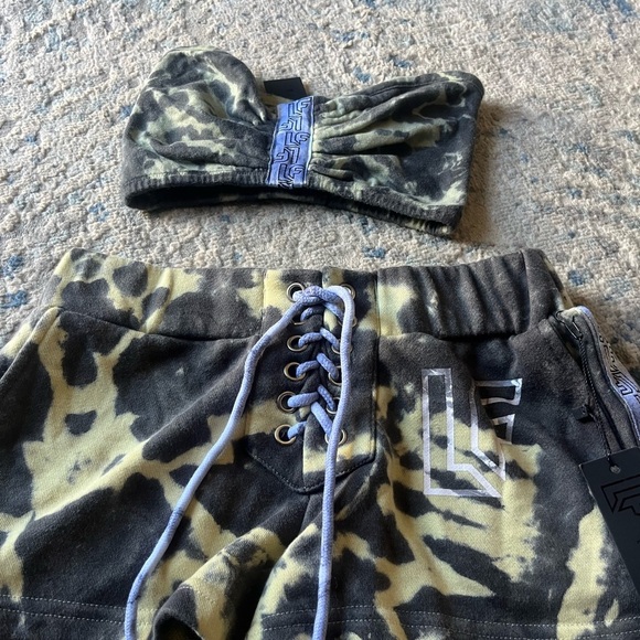 LF the brand short set new with tags XS retail $308 - Picture 2 of 5